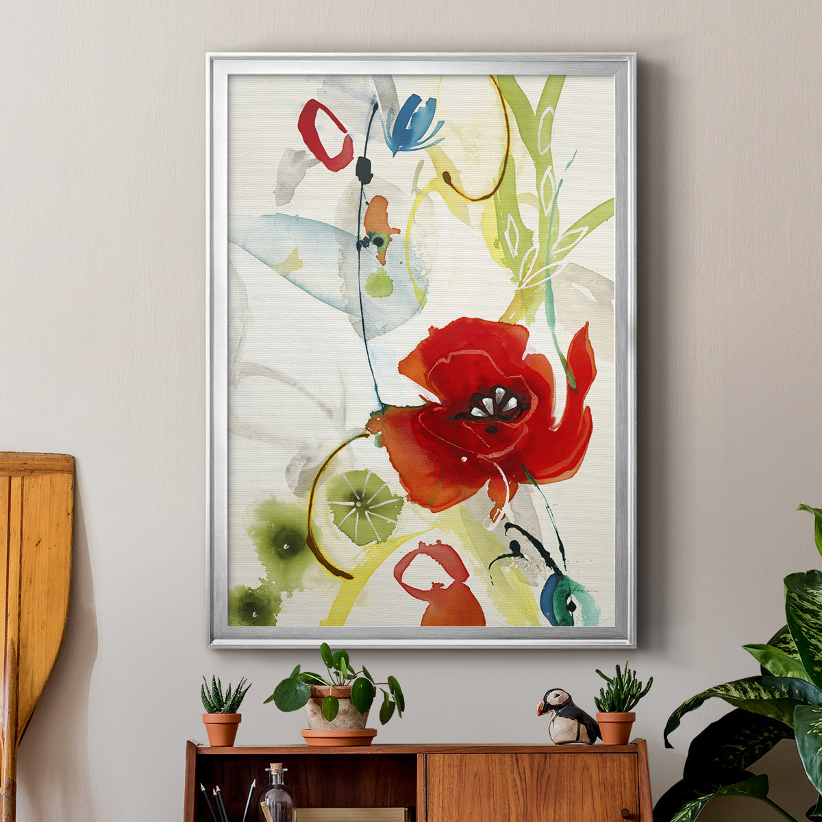 Local Color II - Modern Framed Canvas Print