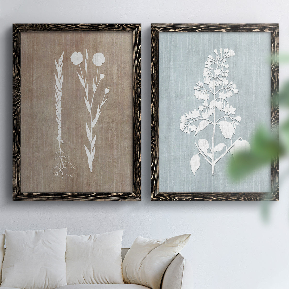 Botany Beauty III - Premium Framed Canvas 2 Piece Set - Ready to Hang