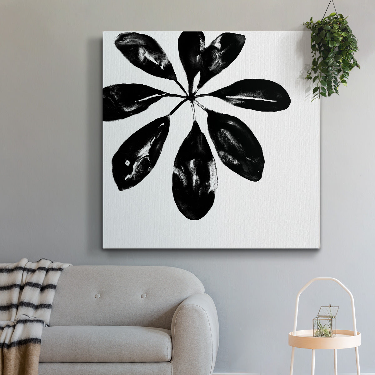 Monochrome Tropic VI - Canvas Art Print
