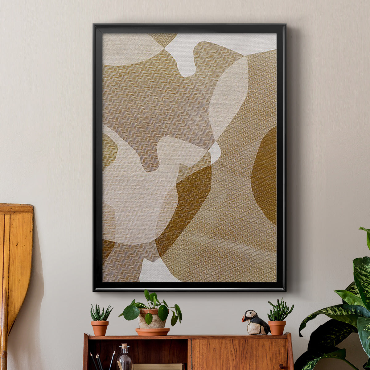 Texture Desert II - Modern Framed Canvas Print
