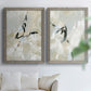 Scribble Veil I - Premium Framed Canvas 2 Piece Set - Ready to Hang