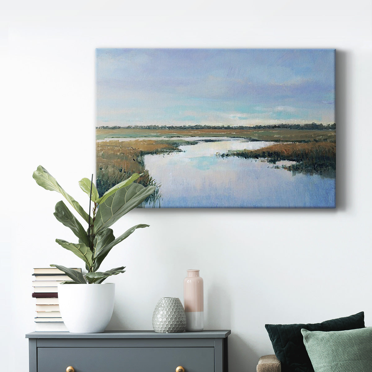 Coastal Plains I Premium Gallery Wrapped Canvas - Ready to Hang