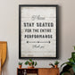 Please Stay Seated - Modern Framed Canvas Print