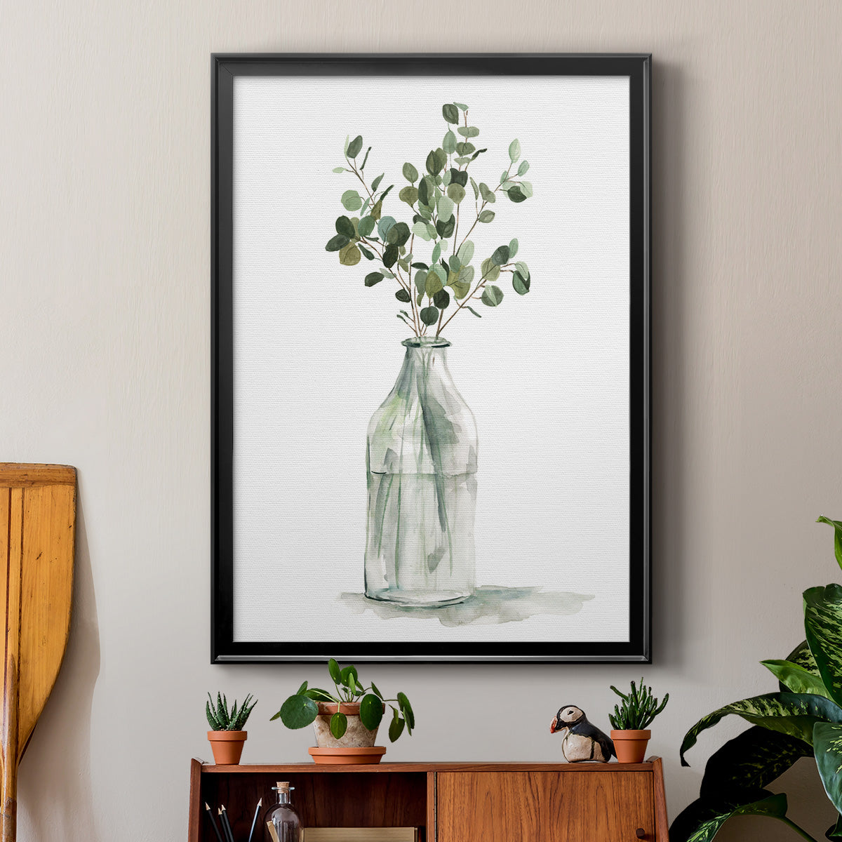 Botanical Arrangement II - Modern Framed Canvas Print