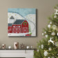 Christmas Barn-Premium Gallery Wrapped Canvas - Ready to Hang