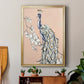 Peacock in Gold IV - Modern Framed Canvas Print