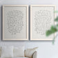 Letter to a Lover I - Premium Framed Canvas 2 Piece Set - Ready to Hang