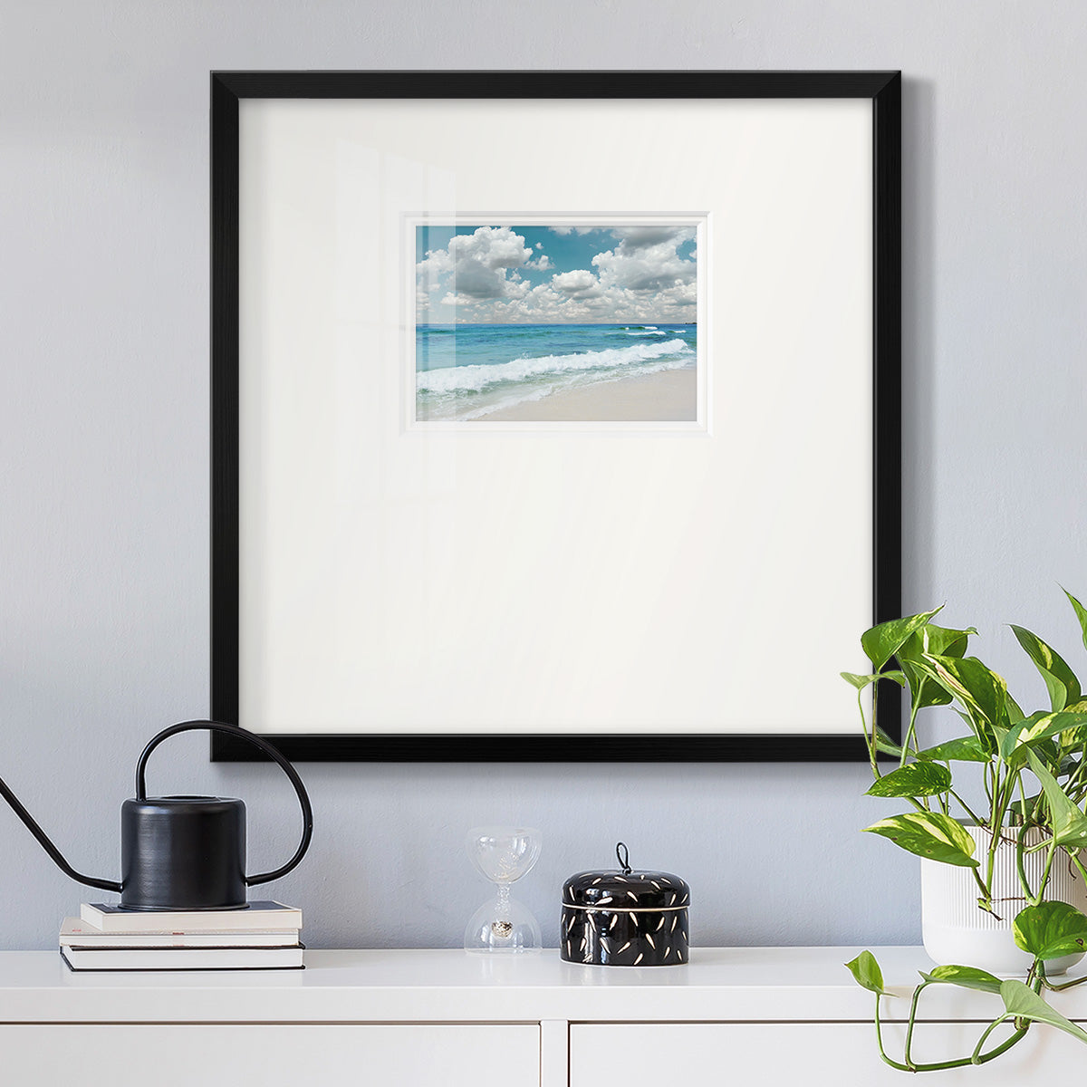 Beach Bliss Premium Framed Print Double Matboard