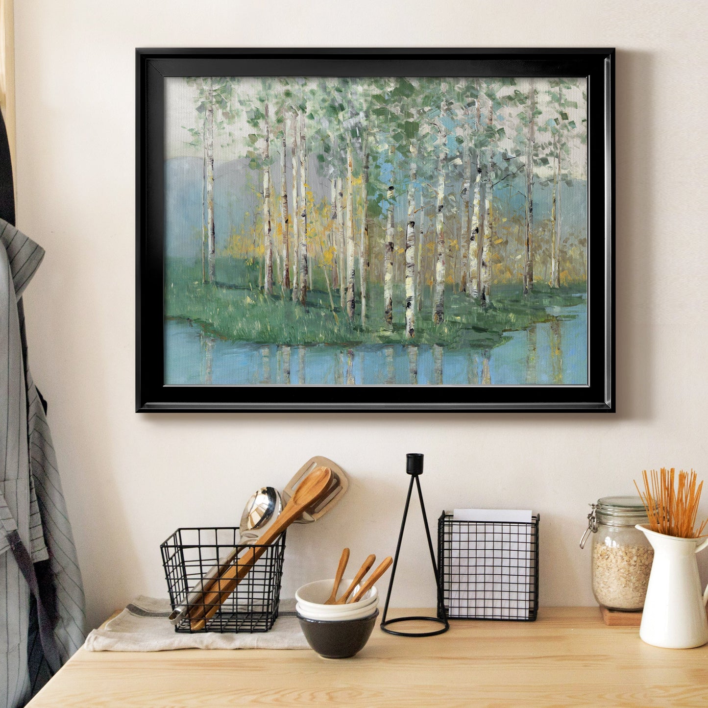 Birch Reflections Revisited Premium Classic Framed Canvas - Ready to Hang