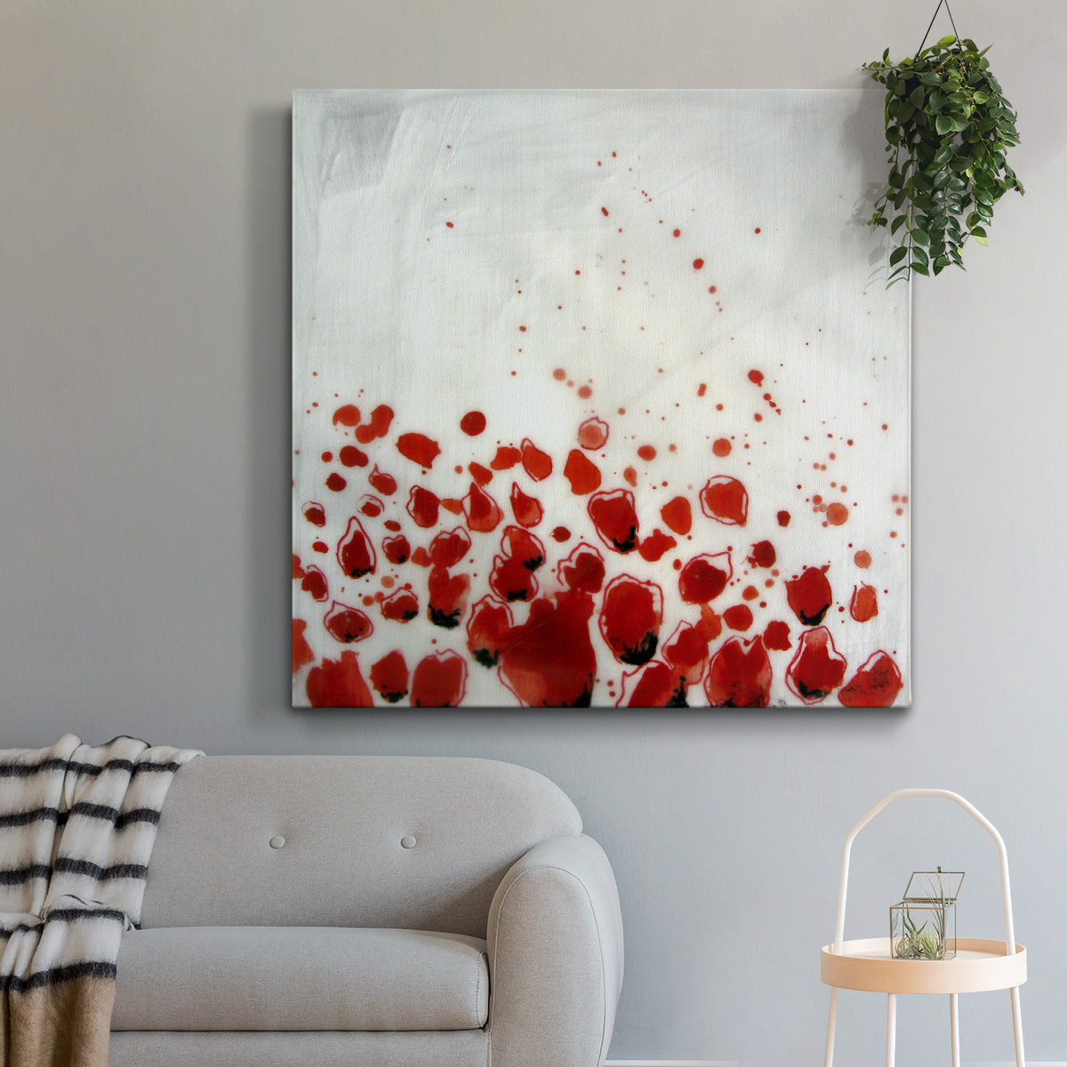 Red Drops VIII - Canvas Art Print