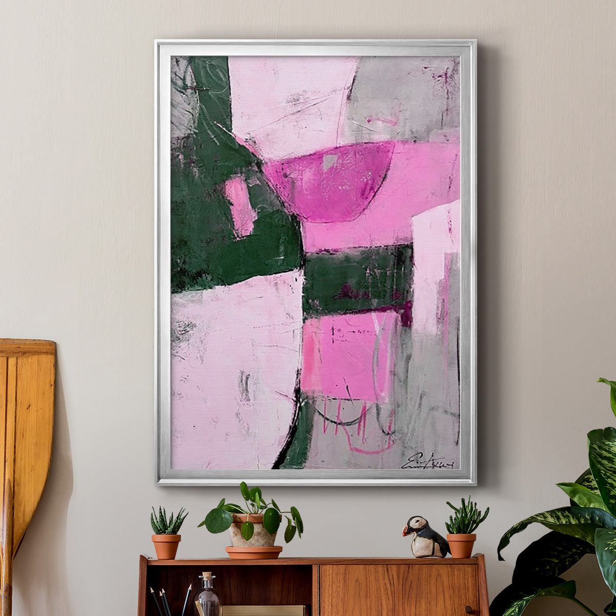 Party Mixer I - Modern Framed Canvas Print