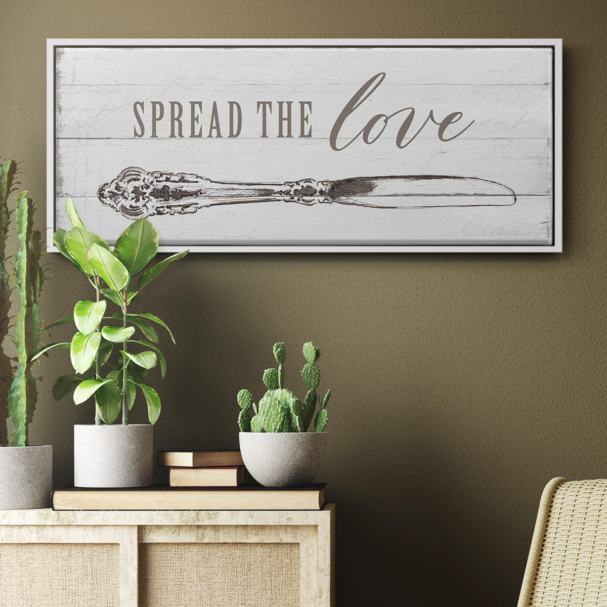 Spread the Love - Floater Framed Canvas Print