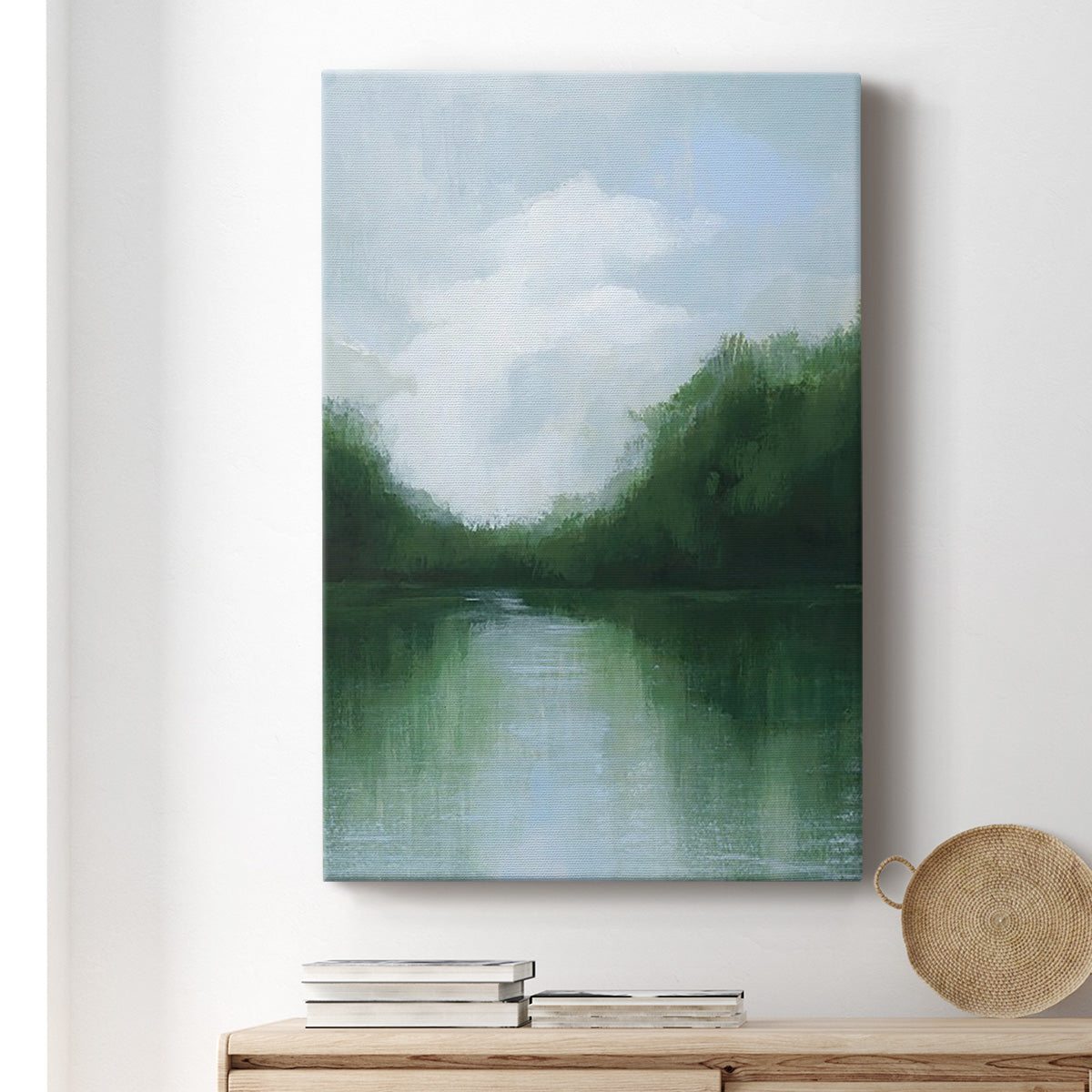 Mossy Reflections II Premium Gallery Wrapped Canvas - Ready to Hang