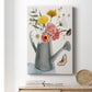 Watering Can Bouquet II Premium Gallery Wrapped Canvas - Ready to Hang