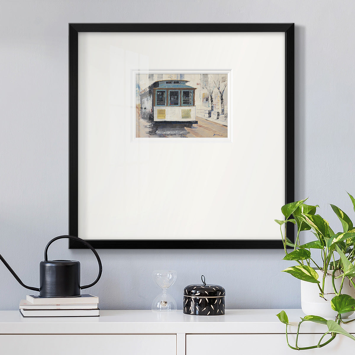 Cable Town- Premium Framed Print Double Matboard