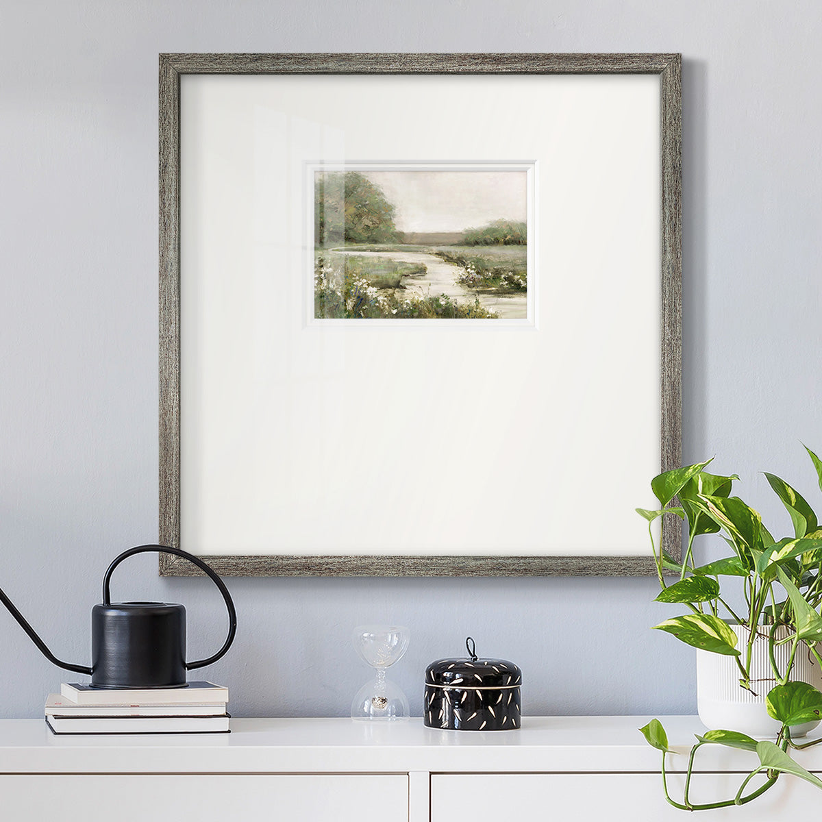 Quiet Path - Double Matboard Framed Print