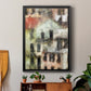 Stacked Houses II - Modern Framed Canvas Print