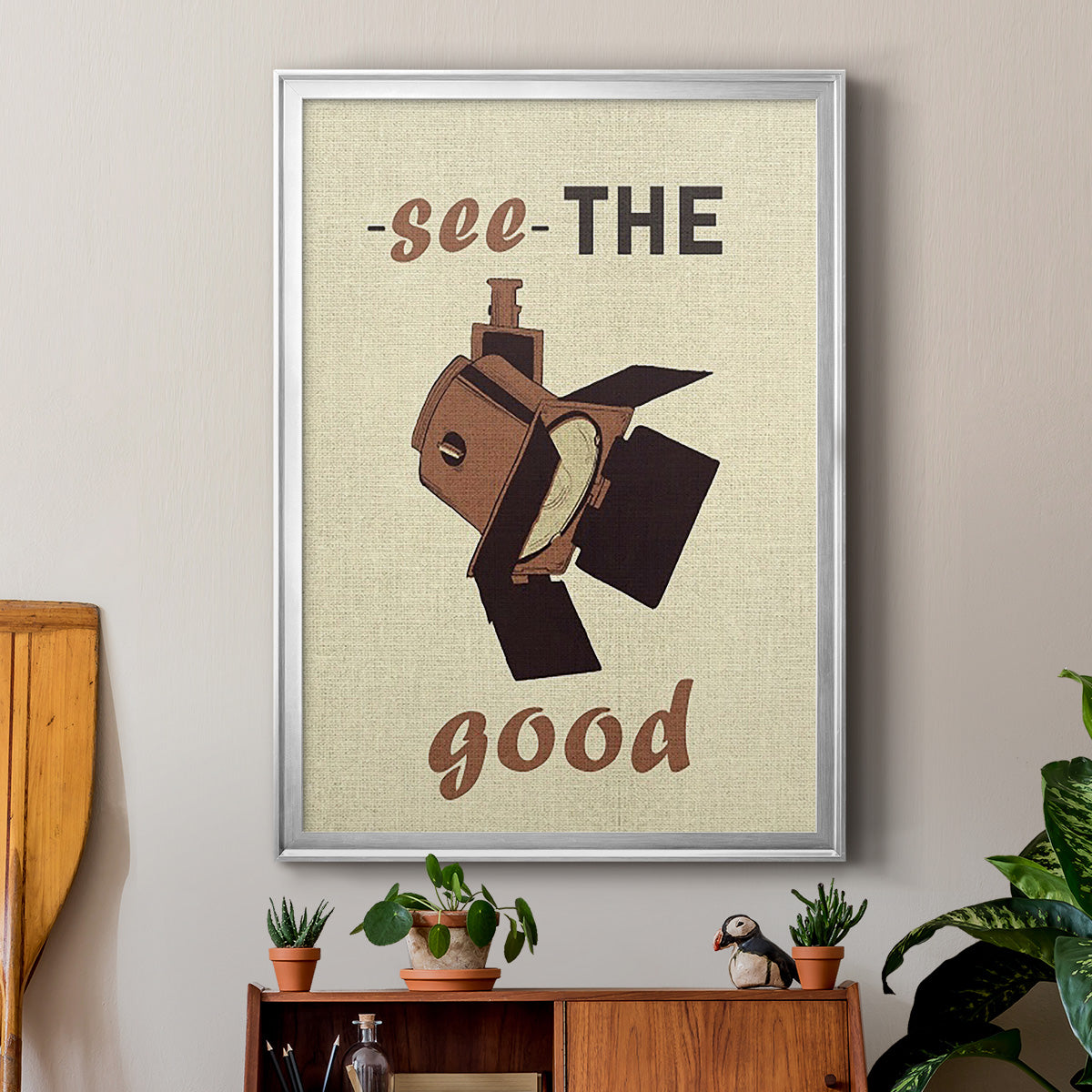 Movie Time I - Modern Framed Canvas Print