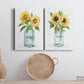 Sunny Day I Premium Gallery Wrapped Canvas - Ready to Hang - Set of 2 - 8 x 12 Each