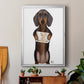 Love and Dachshund - Modern Framed Canvas Print