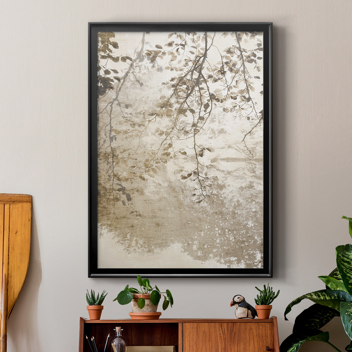 Fresco - Modern Framed Canvas Print