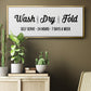 Wash Dry Fold - Floater Framed Canvas Print