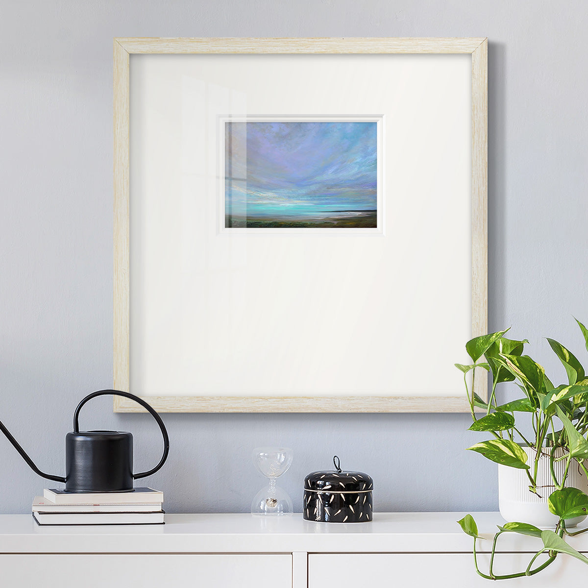 Coastal Views III Premium Framed Print Double Matboard