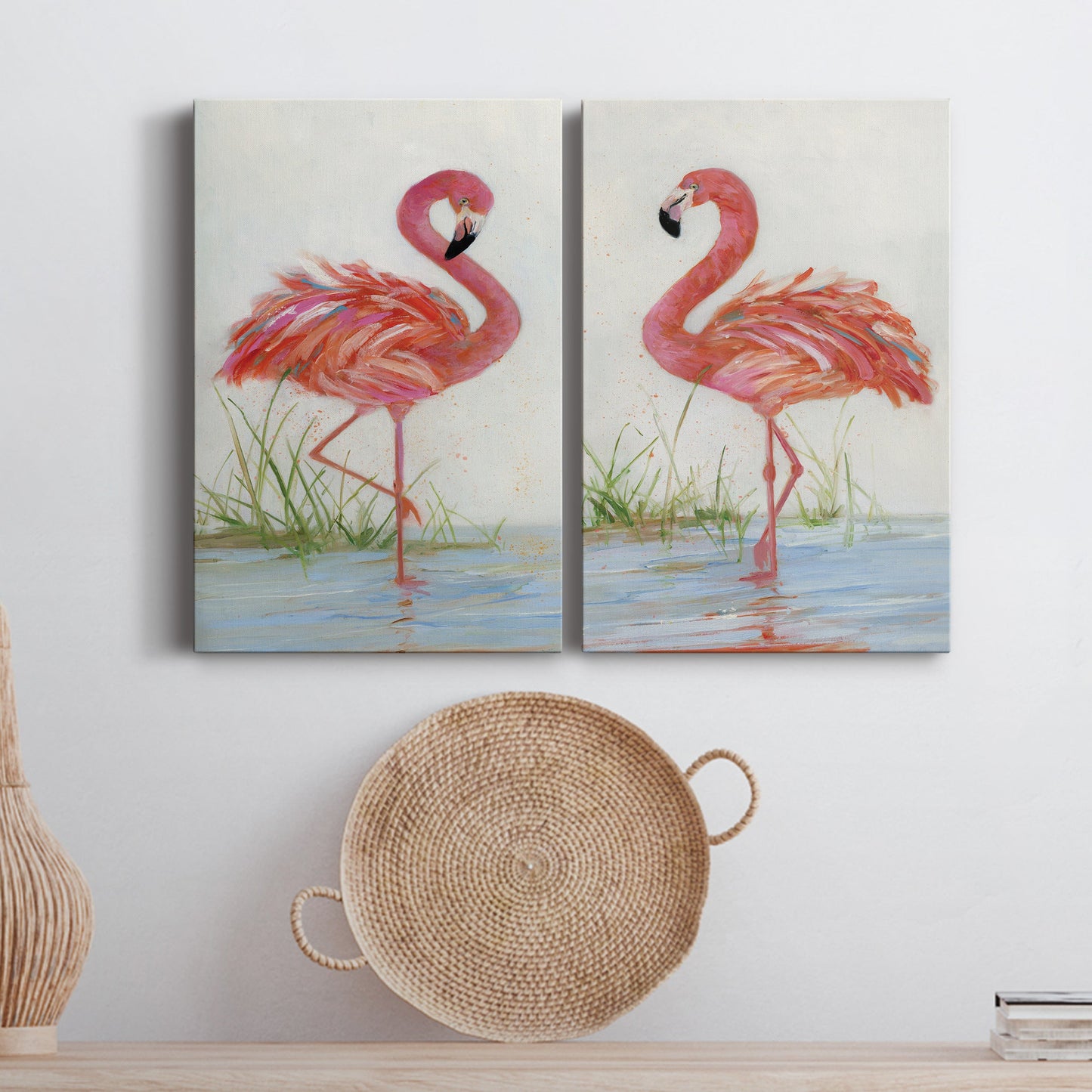 Flamingo I Premium Gallery Wrapped Canvas - Ready to Hang