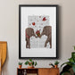 Elephant Bouquet, Portrait - Modern Framed Canvas Print