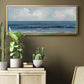 Cloudy Ocean Waves Horizon - Floater Framed Canvas Print