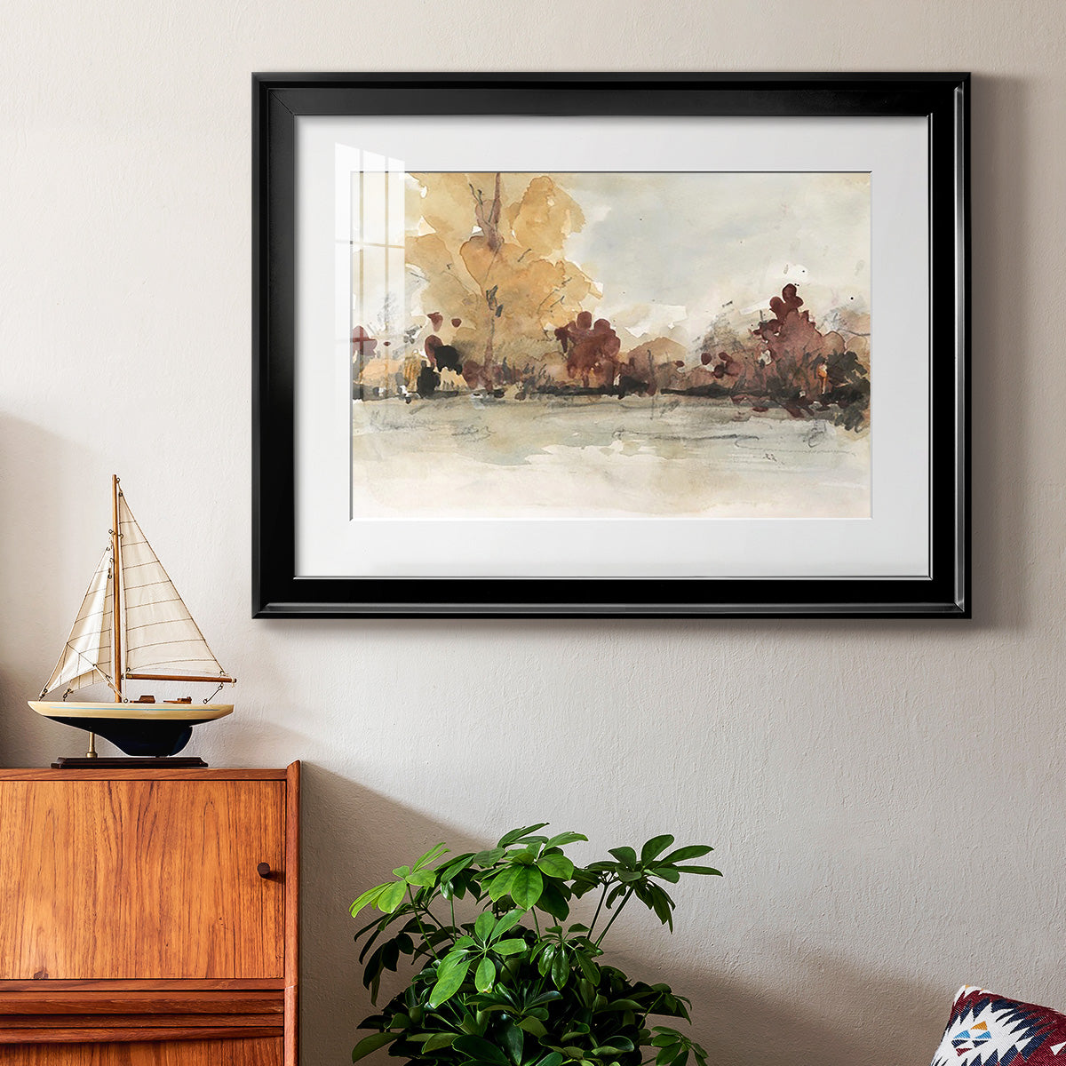 The Autumn View I Premium Framed Print - Ready to Hang