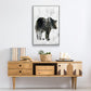 Bear Totem - Framed Premium Gallery Wrapped Canvas L Frame - Ready to Hang