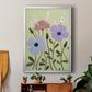 Woodblock Floral III - Modern Framed Canvas Print