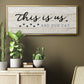 Us and Our Cat - Floater Framed Canvas Print