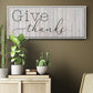 Give Thanks - Floater Framed Canvas Print