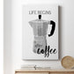 Begins After Coffee Premium Gallery Wrapped Canvas - Ready to Hang