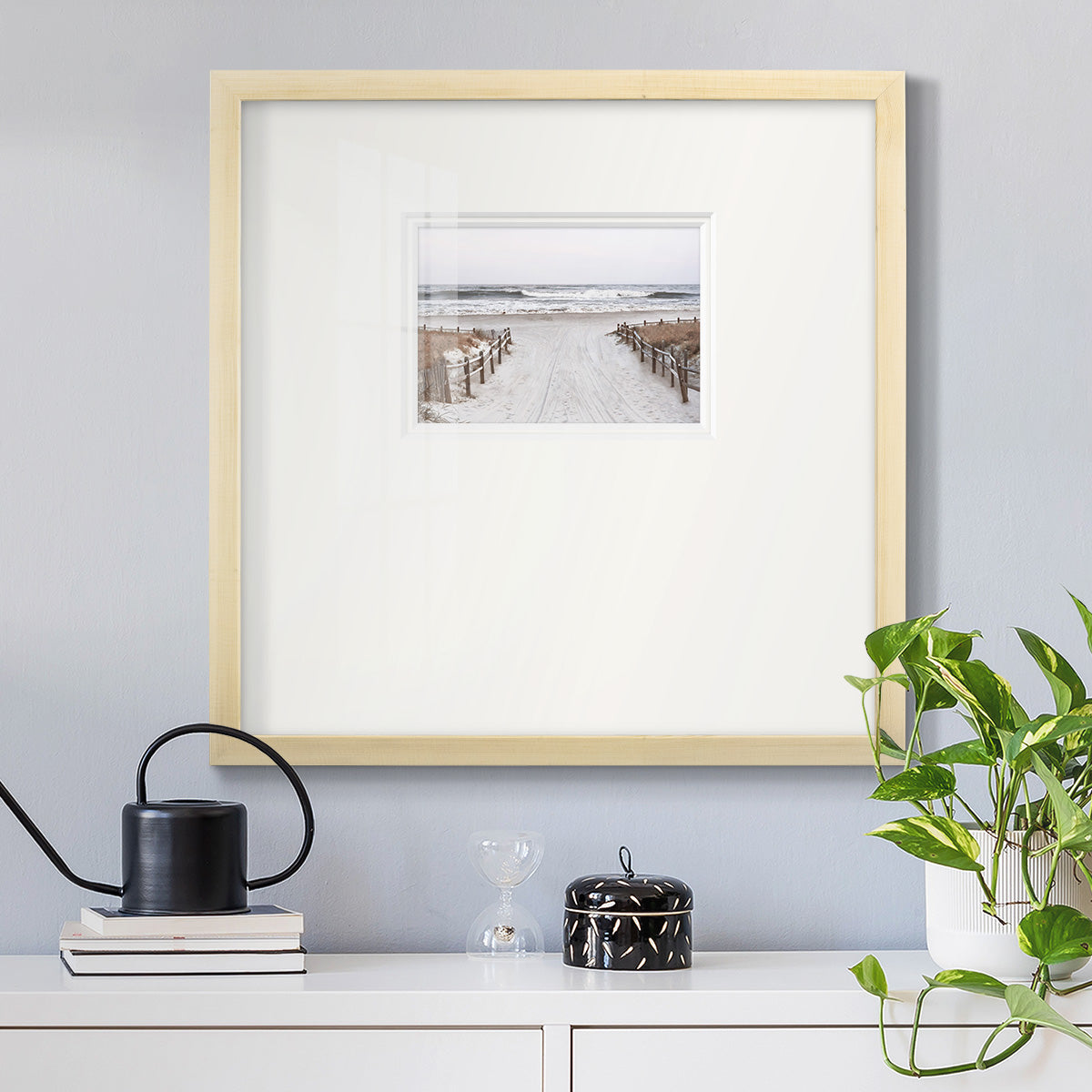 OBX Path Premium Framed Print Double Matboard