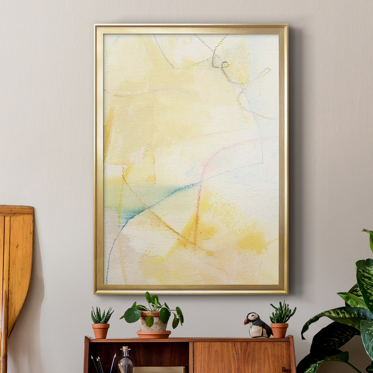 Barxan IV - Modern Framed Canvas Print