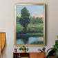 Tree by the Riverbank II - Modern Framed Canvas Print