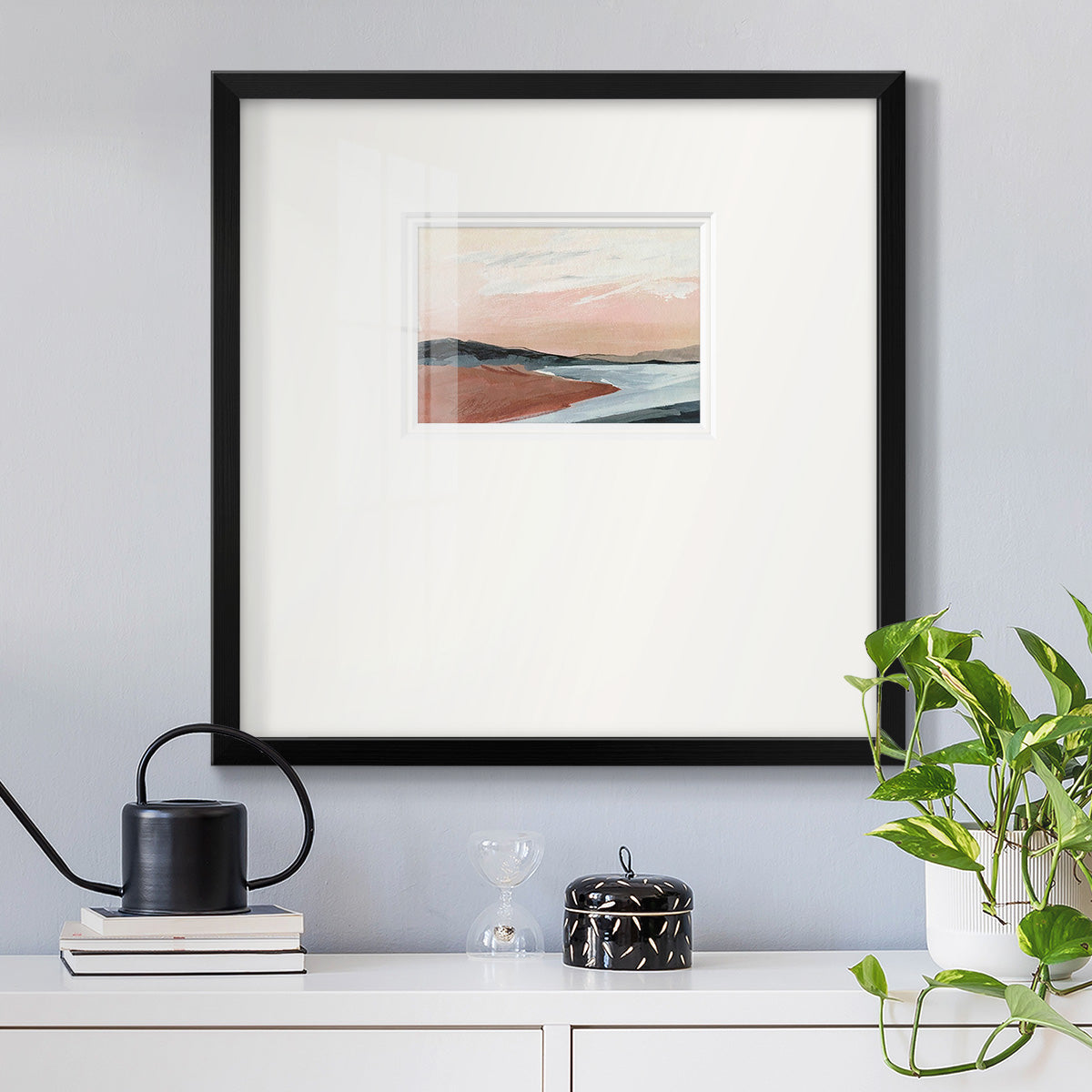 Paynes Coast I Premium Framed Print Double Matboard