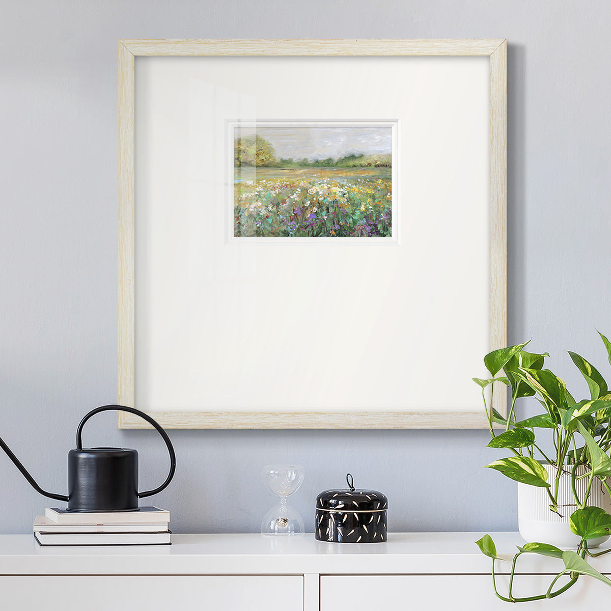 Country Meadow Premium Framed Print Double Matboard