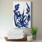 Indigo Brush Blooms II Premium Gallery Wrapped Canvas - Ready to Hang