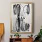 Grey Scribbles II - Modern Framed Canvas Print