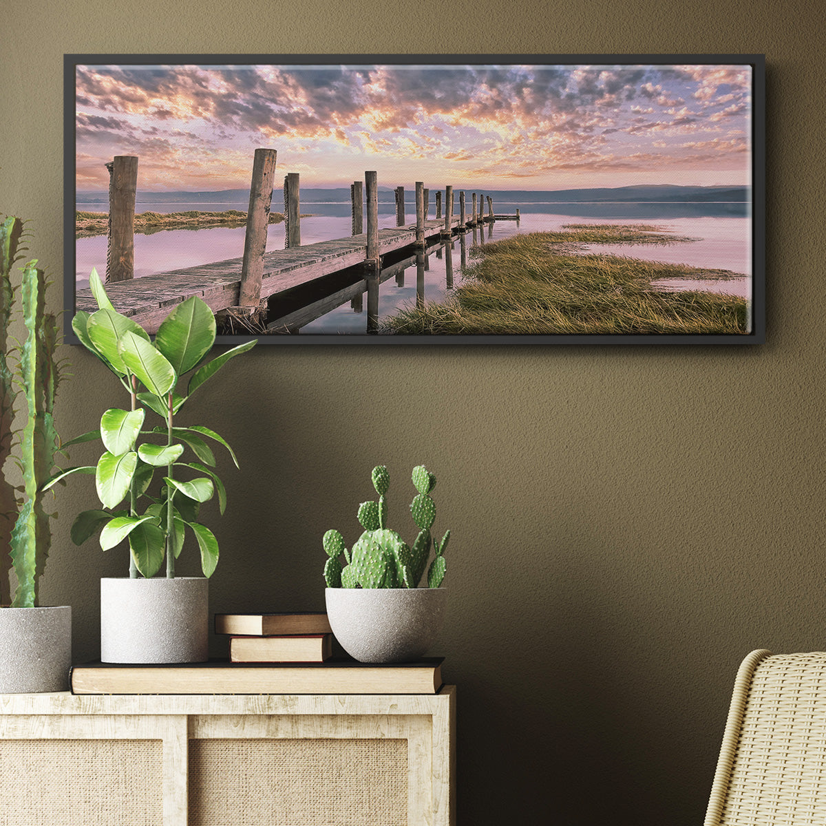 Sky - Floater Framed Canvas Print