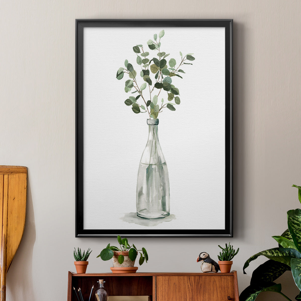 Botanical Arrangement I - Modern Framed Canvas Print