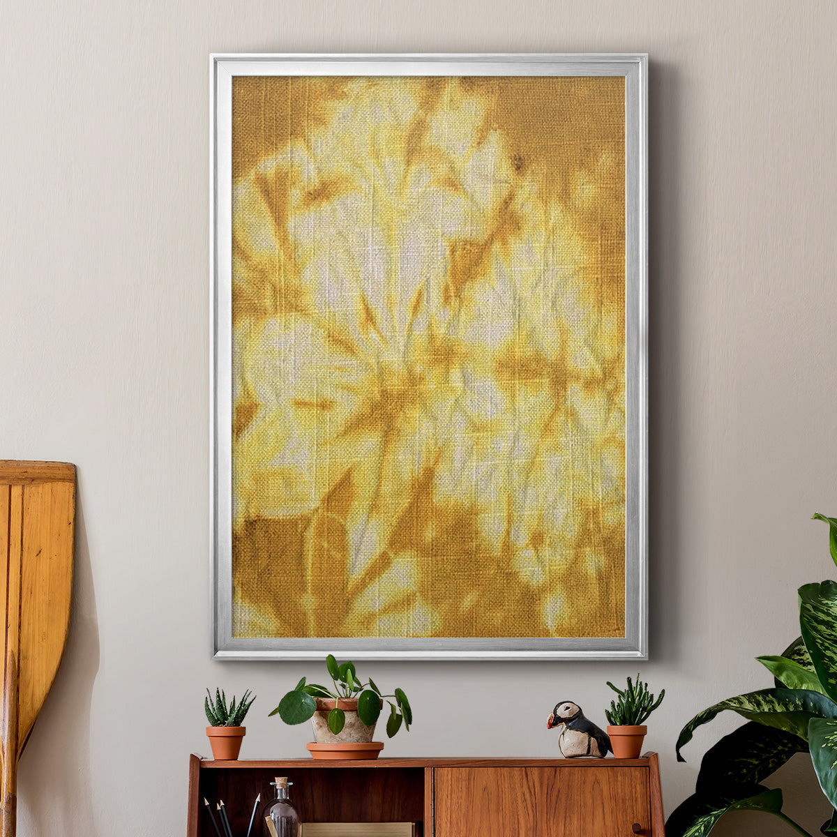 Turmeric Sunrise II - Modern Framed Canvas Print