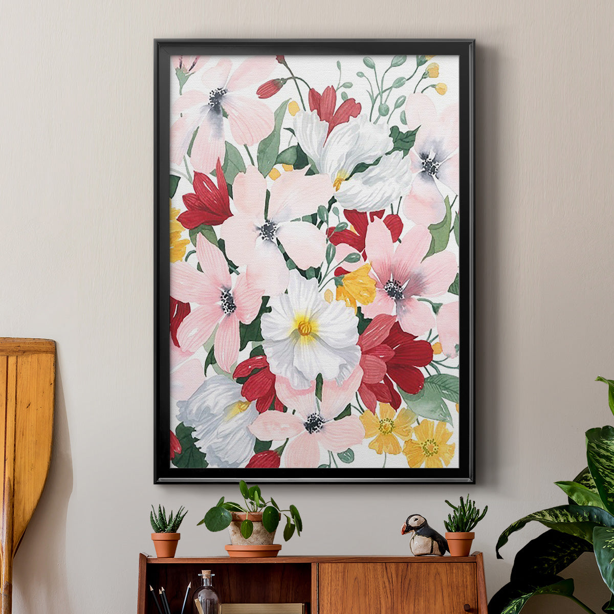 Spring Bliss II - Modern Framed Canvas Print