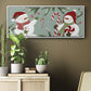 Peppermint Snowman Collection D - Floater Framed Canvas Print