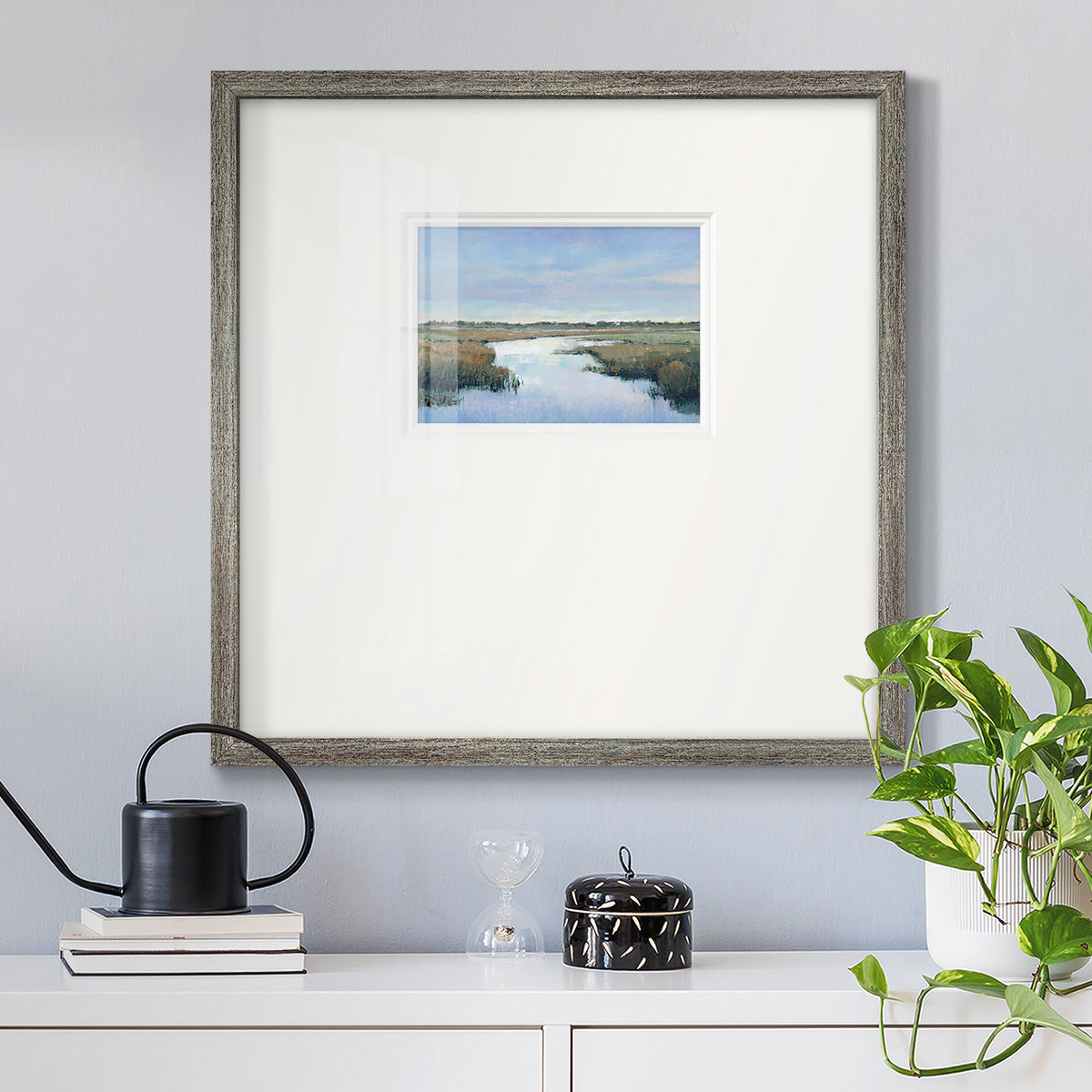 Coastal Plains II Premium Framed Print Double Matboard