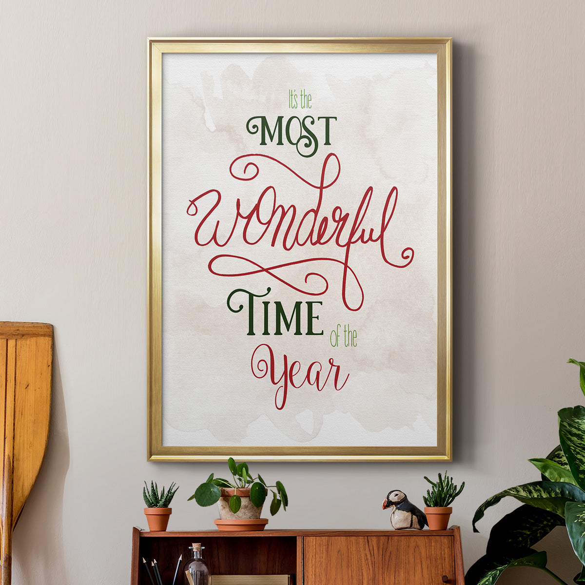 Wonderful Time of the Year - Modern Framed Canvas Print